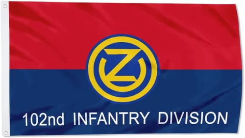 Vista 19 de Fyon Bandera militar de la 34ª división de infantería del ejército de 3 x 5 pies con 2 ojales de latón