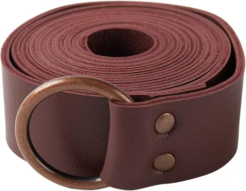 Vista 2 de KOGOGO Cinturón de cuero de caballero medieval para hombre, accesorio de recreación