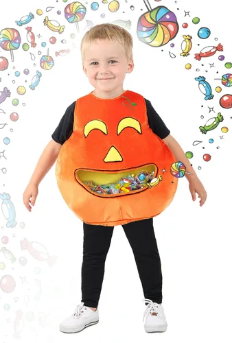Vista 2 de Disfraz de calabaza hambrienta para niños