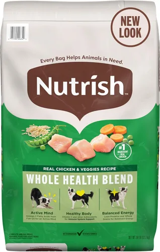Vista 11 de Nutrish Rachael Ray - Comida seca para perros adultos, receta de pollo y verduras reales, bolsa de 5 libras
