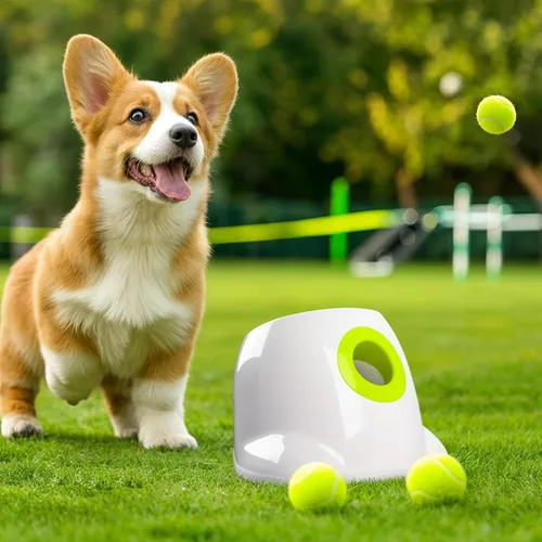 Vista 10 de ALL FOR PAWS Juguete de pelota para perros, bolas de seguridad para perros de 2 pulgadas con rebote alto, ejercicio y juego, pelotas de tenis
