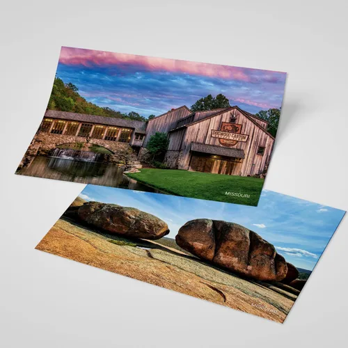Vista 5 de Paquete de 20 postales de paisaje vintage de Estados Unidos de Estados Unidos, Missouri, postales de todo el mundo, tarjetas de felicitación