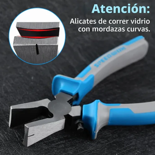 Vista 6 de SPEEDWOX Juego de alicates de corte de vidrio de 6" - Rompedor y corredor - Cortador de botellas y vidrieras