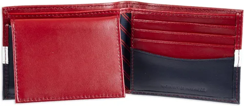 Vista 5 de Tommy Hilfiger Cartera de cuero genuino para hombre con múltiples ranuras para tarjetas