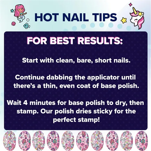 Vista 8 de Cool Maker, GO Glam - Kit de uñas de recambio, diseños de unicornio y sirena, estilo 80 uñas (el empaque puede variar), juguetes de manualidades