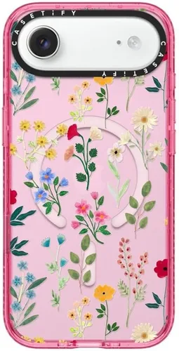 Vista 28 de CASETiFY Impact iPhone Air Case [Delgada/Compatible con Magsafe / 8.2 ft. Protección contra Caídas de Grado Militar 4X] - Lazos - Rosa Arcos