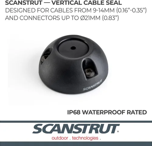 Vista 2 de Scanstrut DS21B-P-BLK Sello de cable para conectores de hasta 0.827 in, cables 0.354-0.551 in - negro