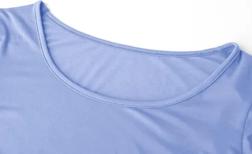 Vista 3 de Kindcall Camisetas cortas básicas ligeras y ajustadas de manga larga para mujer