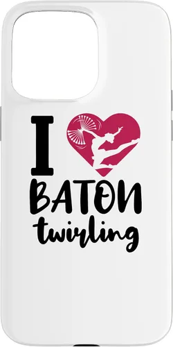 Vista 28 de iPhone 16 I Love Baton Twirling Majorette Baton Twirler Case