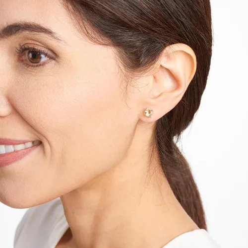 Vista 22 de Amazon Essentials Aretes redondos de plata de ley con piedra natal (anteriormente colección Amazon)