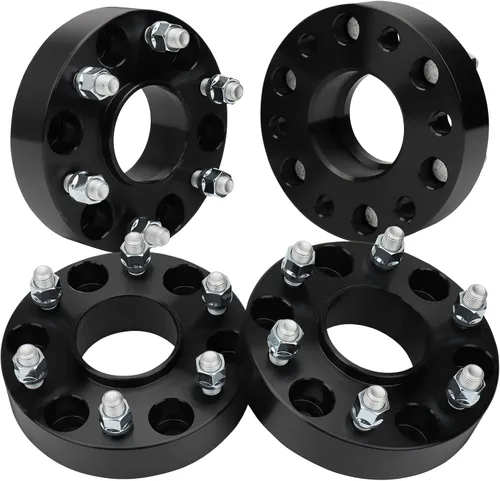 Vista 9 de IRONTEK Espaciadores de rueda de 6 x 5.5 compatibles con Chevy Silverrado 1500 99-24/Avalanche/Express 1500/Tahoe; para GMC Savana 1500/Sierra
