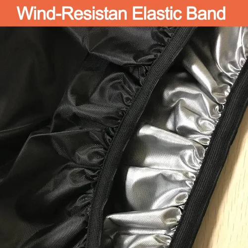 Vista 4 de Oslimea Cubierta de cabrestante impermeable 420D resistente al polvo cubierta de protección para cabrestantes eléctricos 8000-15000 libras, negro