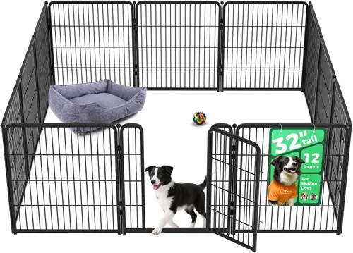 Vista 82 de FXW Homeplus Unleashed Corralito para Perros de Interior - Juego Sin Estrés y Seguro, Resistente de 24 Pulgadas 2 Paneles Corralito para Cachorros