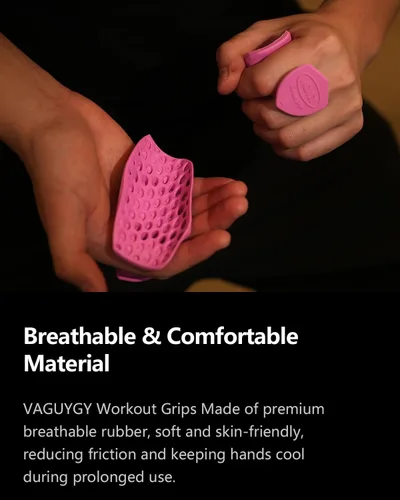 Vista 6 de Guantes de Entrenamiento, Guantes de Gimnasio de Látex Sin Dedos, Agarres de Dominada para Hombres y Mujeres, Agarres de Palma para Entrenamiento