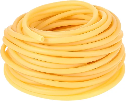 Vista 8 de 100 pies de tubo de goma de látex 3/8 pulgada de diámetro externo y 1/4 pulgada de diámetro interno, tubo de látex natural multicolor, tubo