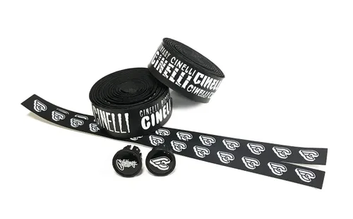 Vista 3 de Cinelli Cinta de manillar Volee Mike Giant, color negro bike-handlebar-tape