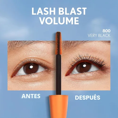 Vista 4 de Covergirl - Máscara Lash Blast Volumen (Negro muy oscuro) & Delineador de ojos Perfect Point Plus (Negro Onyx) - Pack de 2