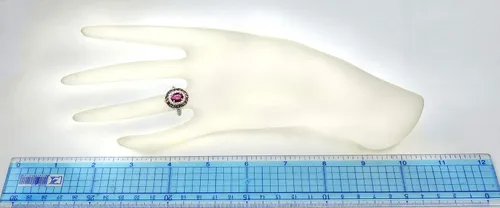 Vista 6 de RB Gems - Anillo de plata de ley 925 (0.315 x 0.236in, acabado rodiado, estilo clásico)