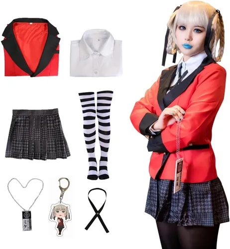 Vista 6 de Tokisaki Chaqueta larga con capucha para Halloween, cosplay, orejas de conejo, color naranja, uniforme escolar de anime, para mujer