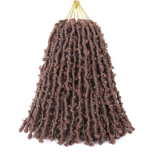 Vista 20 de Superlight Butterfly Locs - Cabello de ganchillo de 12 pulgadas, 6 paquetes