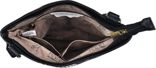 Vista 5 de Anna by Anuschka Women's Hand-Painted Genuine Leather Slim Cross Shoulder Bag