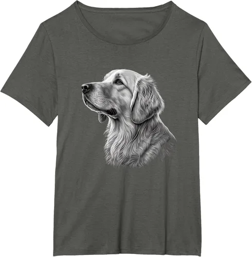 Vista 14 de Camiseta divertida Golden Retriever, Negro