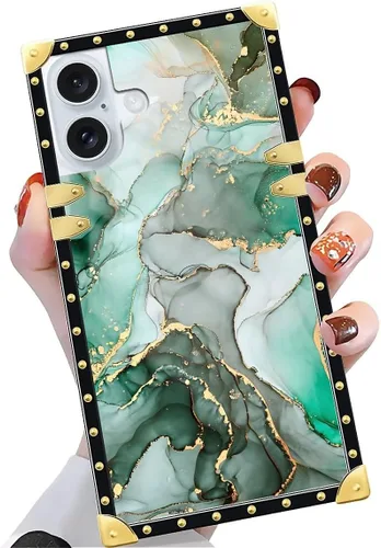 Vista 56 de Funda compatible con iPhone X/Xs, TPU suave de lujo y parte trasera de policarbonato duro para niñas y mujeres, funda protectora a prueba de golpes