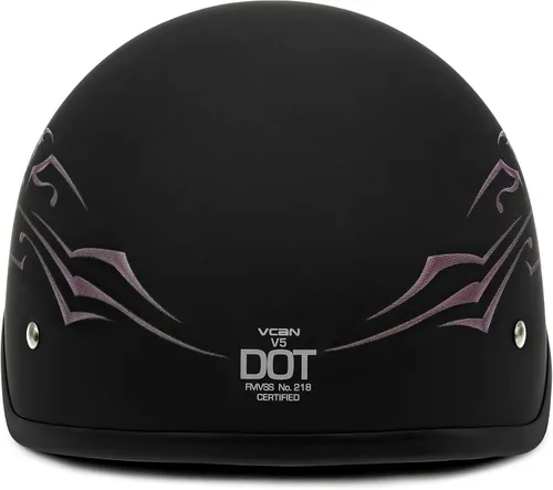 Vista 4 de VCAN Cruiser Intricate Butterfly - Casco para motocicleta