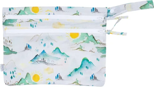 Vista 19 de BapronBaby Adventure Awaits - Bolsa húmeda y seca para bebé, gimnasio Aventura Espera