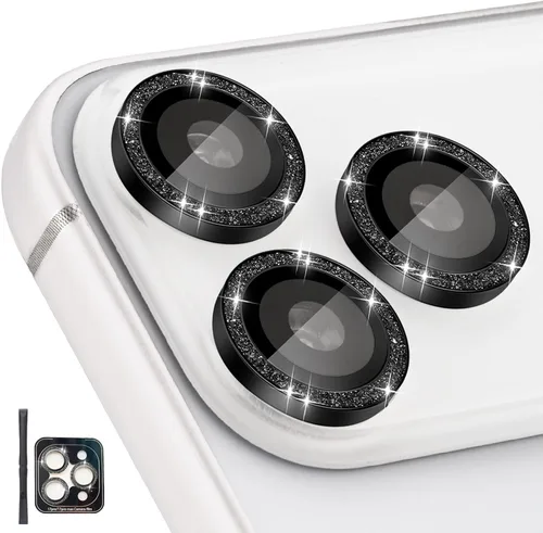 Vista 22 de Protector de Lente de Cámara para iPhone 17 Pro/17 Pro Max, Protector de Cámara de Vidrio Templado Individual con Bandeja de Instalación Compatible