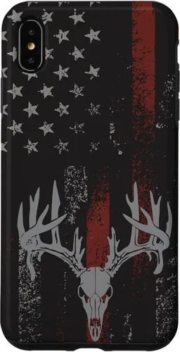 Vista 11 de Funda para iPhone 16 con la bandera americana de cola blanca ciervo Buck Hunting USA FLAG Hunter