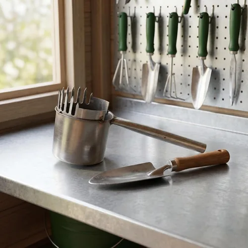 Vista 5 de Stainless Steel Fruit Picker Tool with Basket, Protective Claws