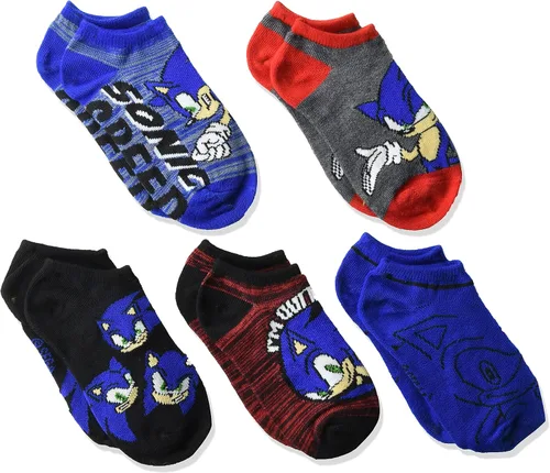 Vista 5 de Sonic The Hedgehog - Calcetines invisibles para niño (5 unidades)