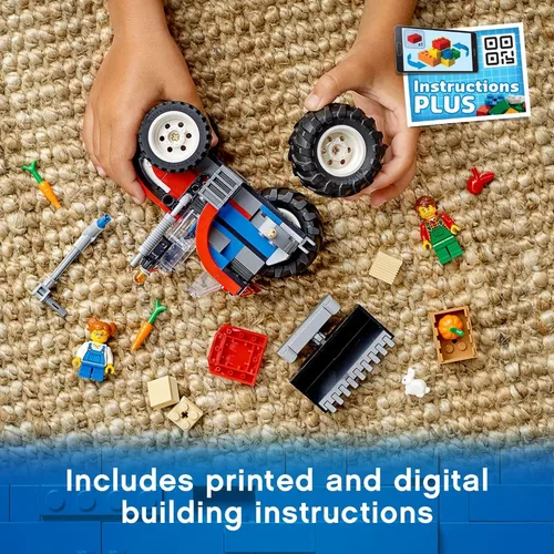 Vista 5 de LEGO City Grandes Vehículos Tractor 60287 - Juego de juguetes de construcción para niños, niñas y niños a partir de 5 años (148 piezas)