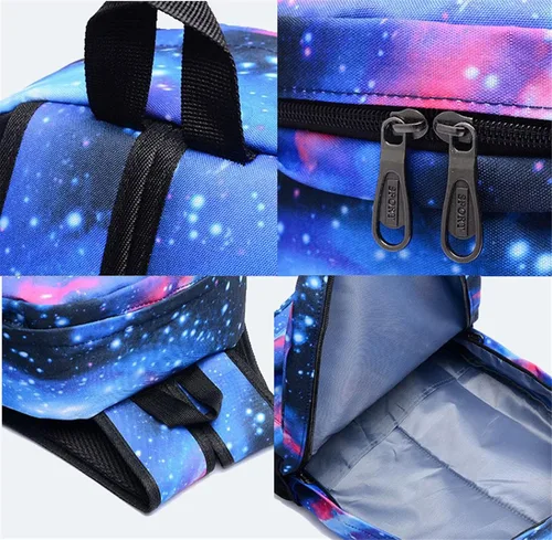 Vista 4 de SAZAO Mochila unisex para niños, diseño gráfico Cristiano Ronaldo, mochila ligera de viaje, mochila escolar, bolsa de hombro, estuche para lápices
