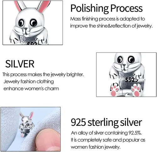 Vista 156 de KUNSIR Los abalorios se adaptan a pulseras Pandora para mujer, plata de ley 925, cuentas colgantes de joyería para niñas, dijes de feliz cumpleaños