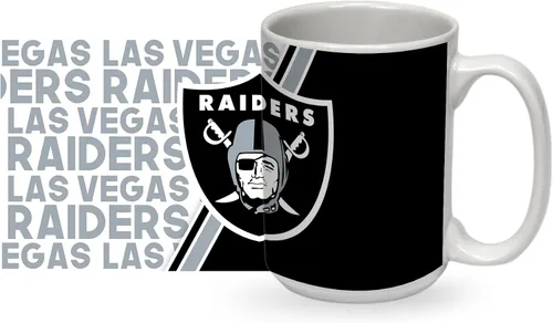 Vista 31 de Rico Industries NFL Football 15 oz White Ceramic Mug