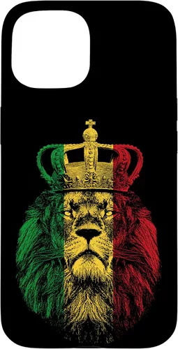 Vista 6 de Rasta Lion of Judah Rastafarian Reggae Ethiopian Lion Gift Case for iPhone 17