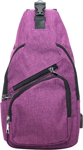 Vista 60 de Nupouch Mochila cruzada antirrobo, carga USB, mochila ligera para viajes, senderismo, todos los días