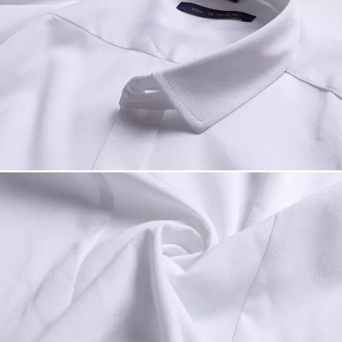 Vista 5 de FLY HAWK Mens Button Up Short Sleeve Shirt, Casual Button Down Collared Dress Shirts