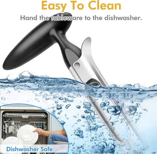 Vista 7 de Descorazonador de manzana, herramienta descorazonadora de manzana de acero inoxidable premium, mango ergonómico resistente, fácil de usar y limpiar