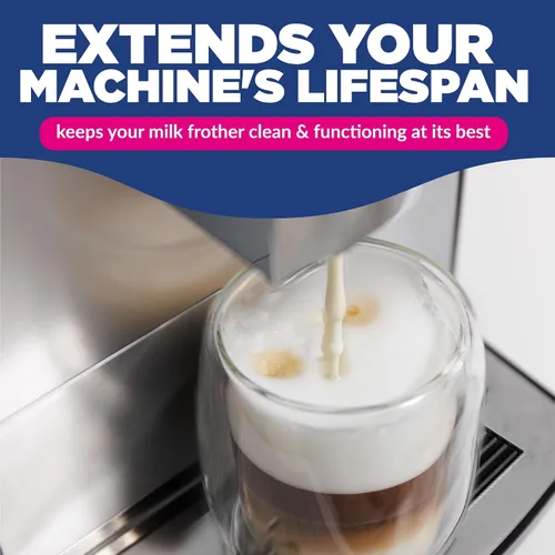 Vista 8 de [45 unidades, botella de 6.35 oz] Tabletas de limpieza del sistema de leche para máquinas de café automáticas, compatibles con máquinas de café
