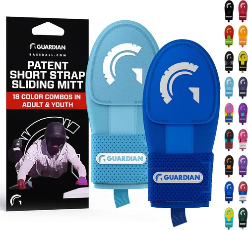 Vista 15 de Guardian Baseball Guantes deslizantes – Tallas para jóvenes y adultos – Guante deslizante para béisbol – Correa de compresión elástica, paquete de 2