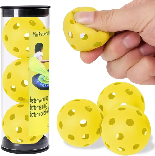 Vista 7 de Mini Pickleball Training Balls - Warm Up Pickleball Drills, Enhance Reaction Time & Hand-Eye Coordination Ideal Gift for All Ages and