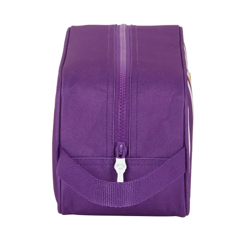 Vista 4 de Zapatillero de Viaje Real Valladolid C.F. Blanco Morado 34 x 15 x 14 cm