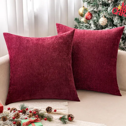 Vista 26 de MIULEE - Juego de 2 fundas de almohada decorativas beige de 16 x 16 pulgadas Fundas de cojín de felpilla suave para decoración del hogar, sofá