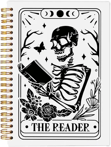 Vista 19 de Cuaderno gótico en espiral, diario gótico para parejas, cuaderno gótico para mujeres y hombres escritura, cuaderno de espiral para parejas de 8.3 x