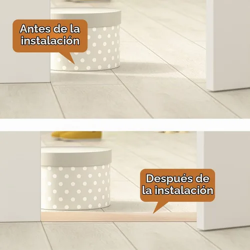 Vista 5 de Tira de transición de piso autoadhesiva, tira de cubierta de piso laminado