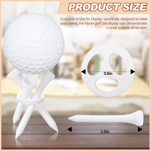 Vista 2 de Gemscream - Soporte de exhibición de pelotas de golf de acrílico con 3