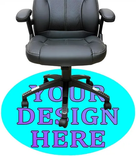 Vista 103 de Tapete redondo personalizado para silla de escritorio de oficina, diseño de tu propio logotipo de foto, texto, alfombrillas circulares